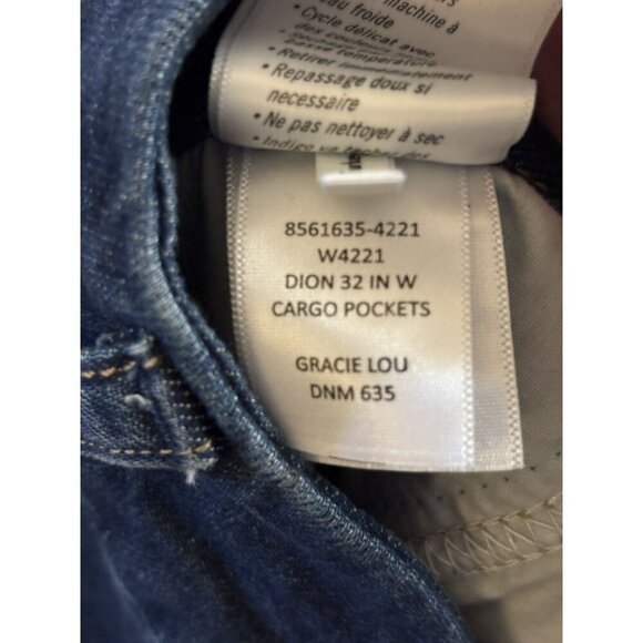 Paige Denim Dion Cargo Pockets High Rise Flare Bootcut Jeans size 29 - Picture 9 of 10